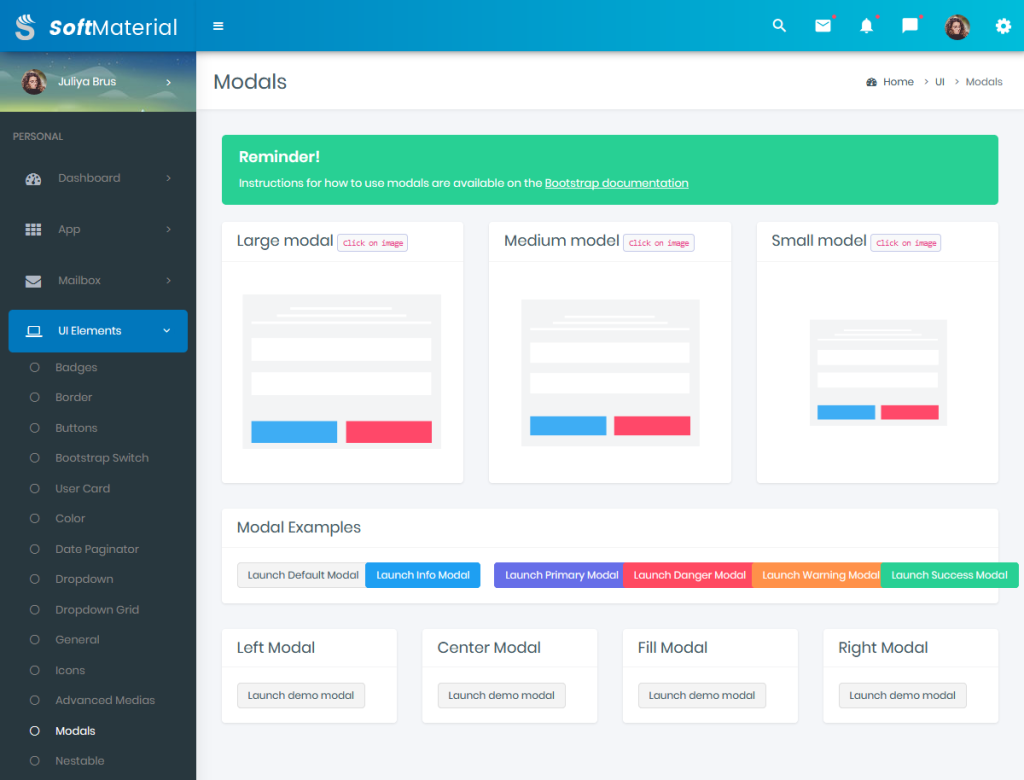 Soft Material Stock Market Bootstrap Admin Templates Dashboard