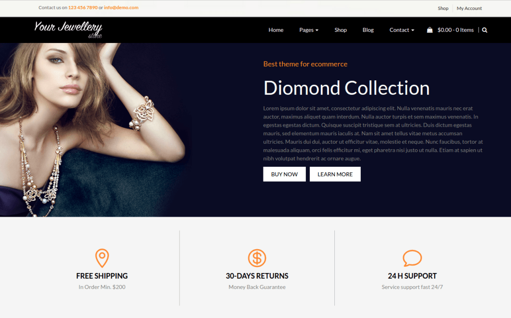 Responsive WordPress Theme WooCommerce
