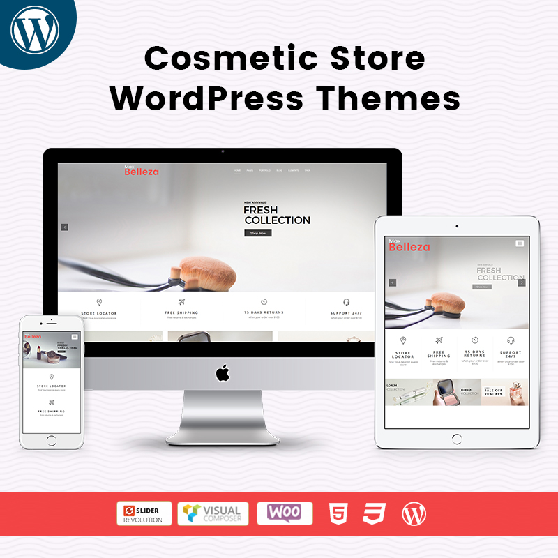 Belleza Cosmetic Store WordPress Themes