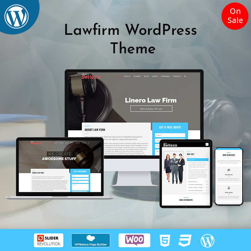 Responsive WordPress Theme Law Firm
