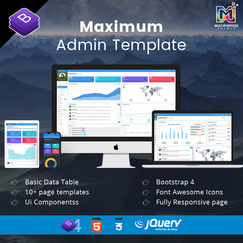 Maximum – Responsive Bootstrap 5 Admin Dashboard Template