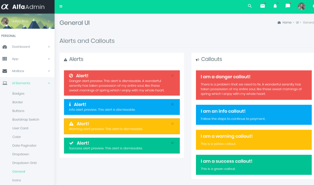 General Infor Ui General UI - MultiPurpose Themes