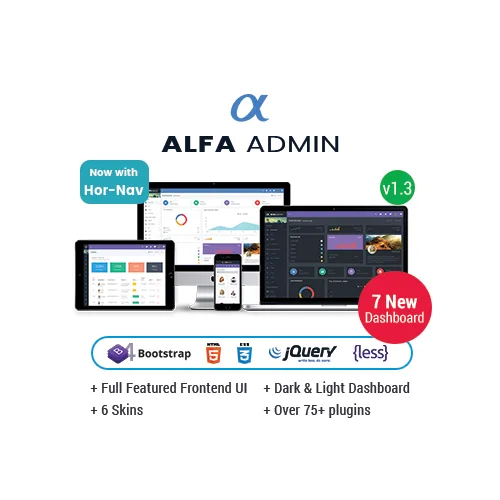 Alfa – Responsive Bootstrap 4 Admin Templates Dashboard, UI And WebApp Template