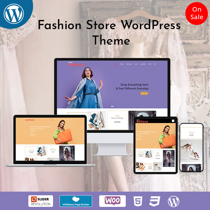 Responsive WordPress Theme For Fashion Store