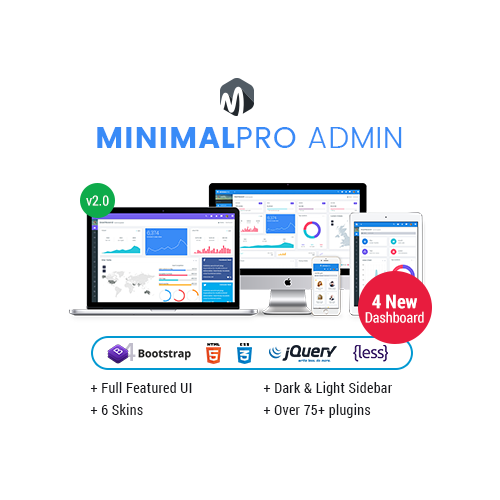 Minimal Pro – Responsive Bootstrap 4 Admin Dashboard Template & WebApp Template