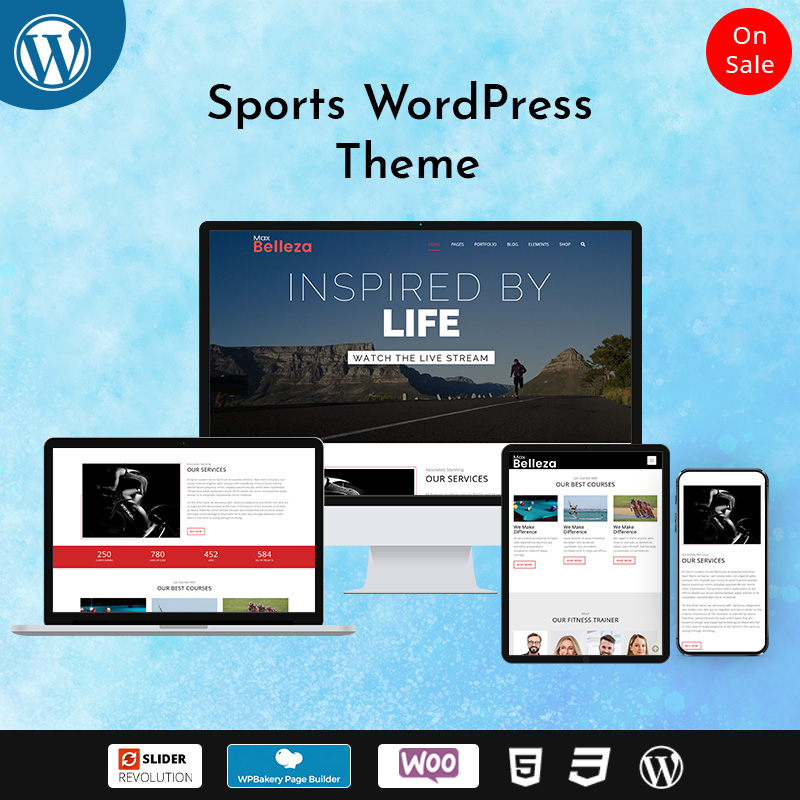 Responsive WordPress Theme – Sports Store
