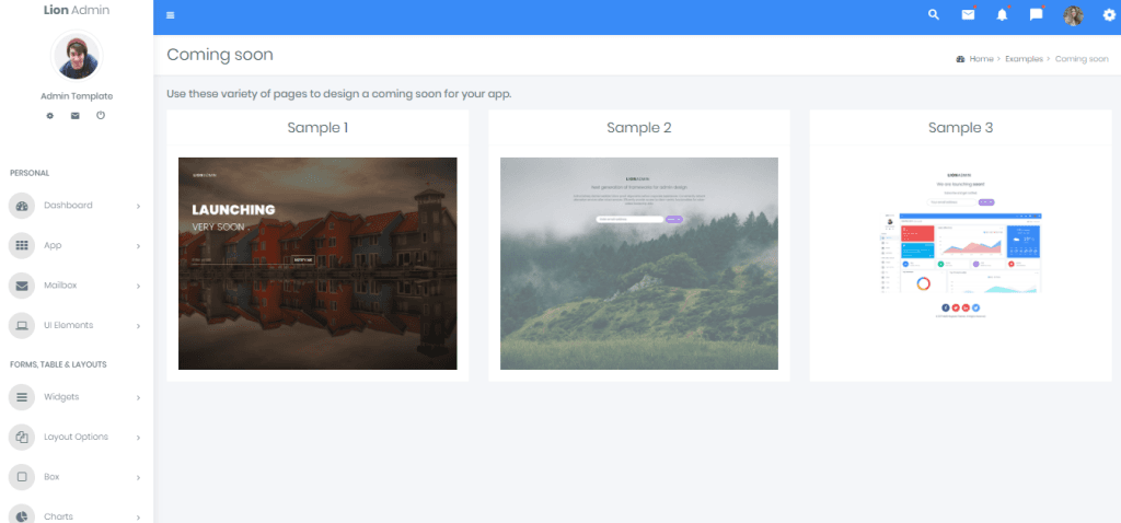 Lion - Responsive Bootstrap 4 Admin Dashboard