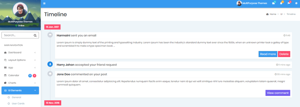 Minimo Pro - Responsive Bootstrap 4 & 3 Admin Dashboard