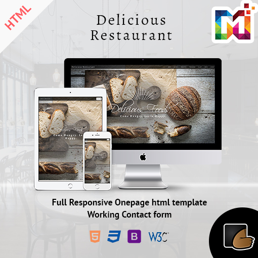 Restaurant – Responsive OnePage Template