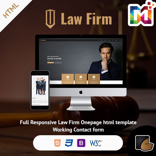 Law Firm - Responsive Website Template