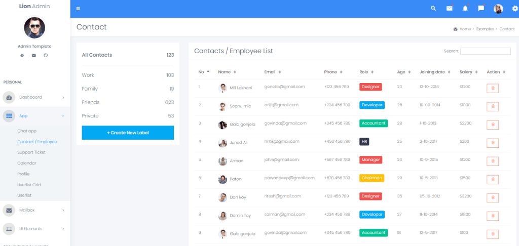 Lion - Multipurpose Responsive Bootstrap 4 Admin Template