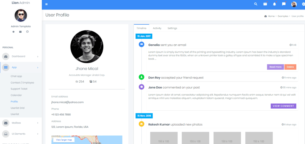 Lion - Multipurpose Responsive Bootstrap 4 Admin Template