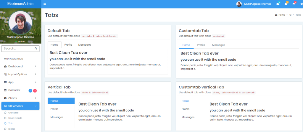Maximum - Responsive Bootstrap 4 Admin Template