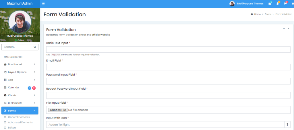 Maximum - Responsive Bootstrap 4 Admin Template