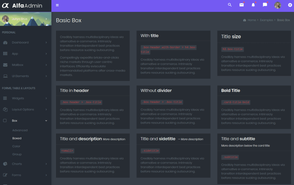 basic box - MultiPurpose Themes