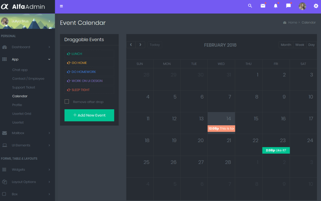 Alfa - Responsive Bootstrap 4 Admin Template