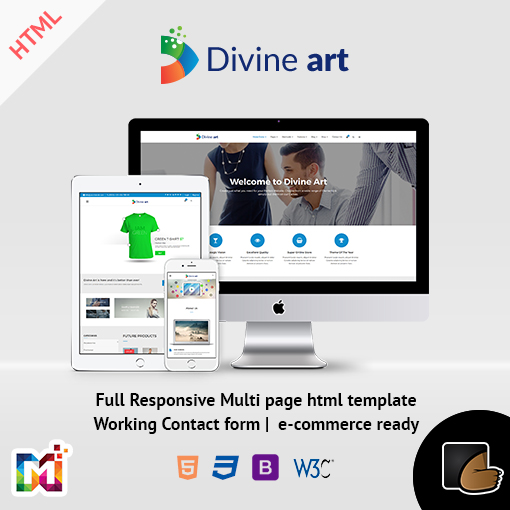 Divine – Responsive Multi-Purpose HTML5 Template