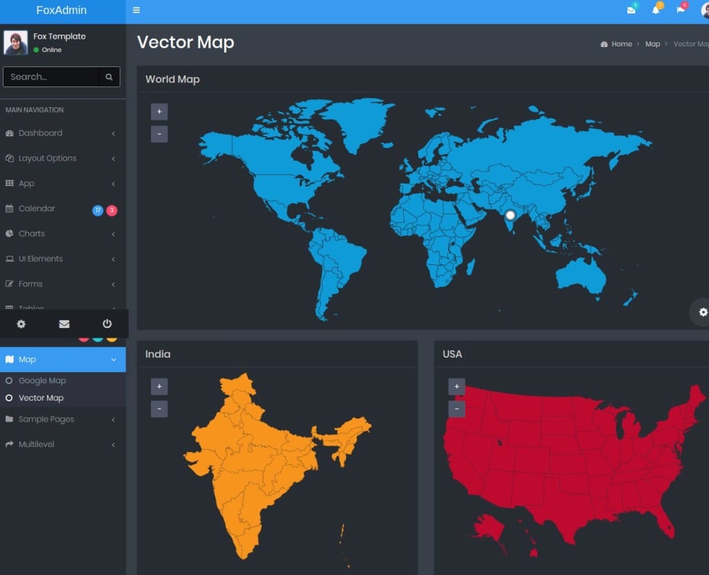 Fox - Multipurpose Bootstrap 4 Admin Dashboard Template + UI Kit