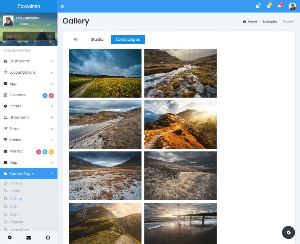 Fox - Multipurpose Bootstrap 4 Admin Dashboard Template