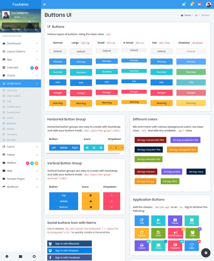 Fox - Multipurpose Bootstrap 4 Admin Dashboard Template