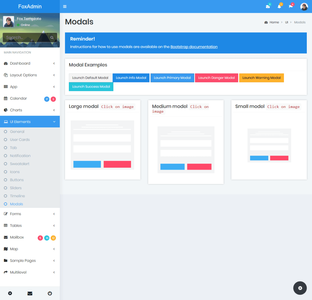 Fox - Multipurpose Bootstrap 4 Admin Dashboard Template