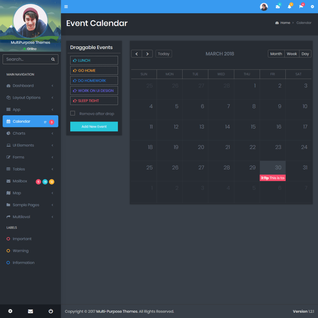 Minimo Pro - Dark Premium Admin Dashboard template