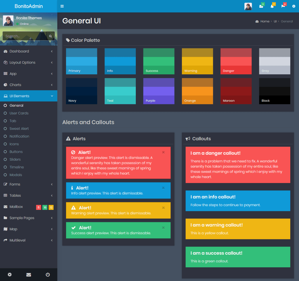 Bonito - Responsive Bootstrap 4 Admin Template Dashboard