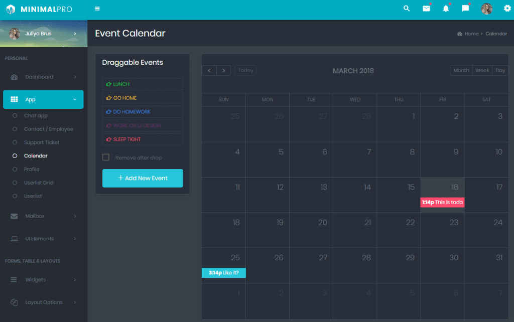 Minimal Pro - Responsive Bootstrap 4 Admin Template