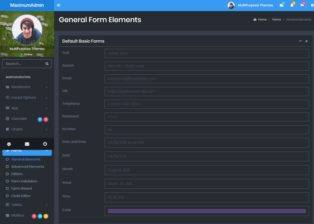 Maximum - Responsive Bootstrap 4 Admin Dashboard Template