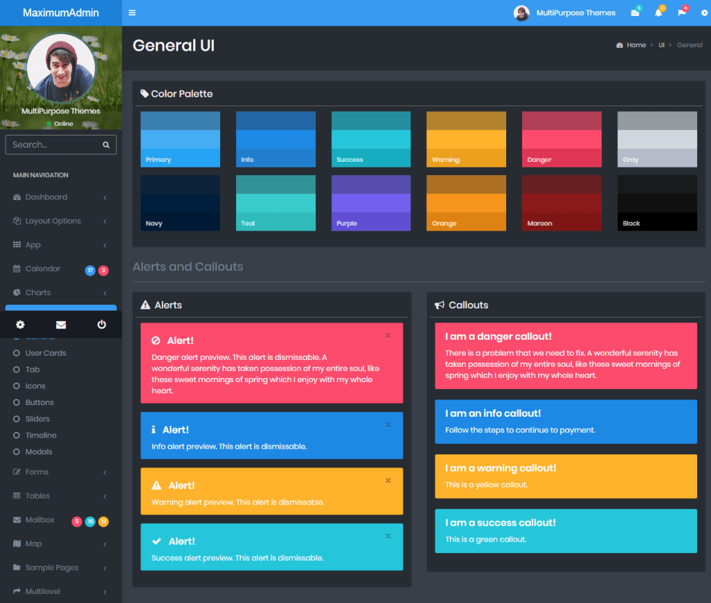 Maximum - Responsive Bootstrap 4 Admin Dashboard Template