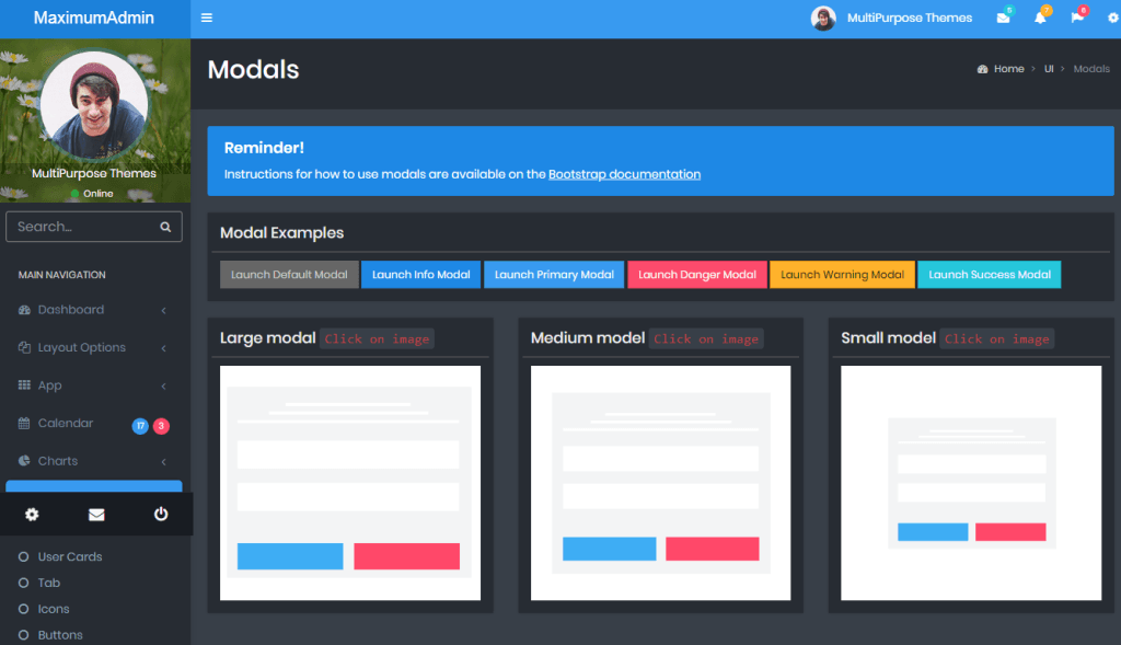 Maximum - Responsive Bootstrap 4 Admin Dashboard Template
