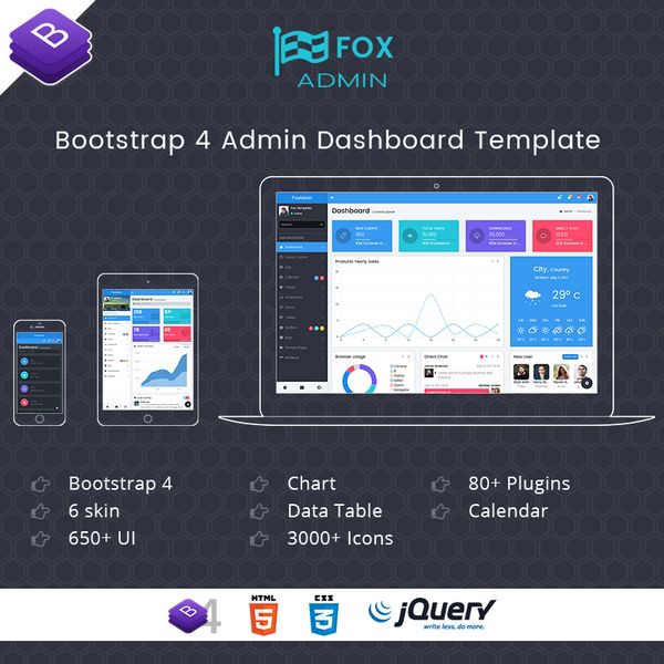 Fox Bootstrap 5 Admin Templates With Admin Panel Dashboard