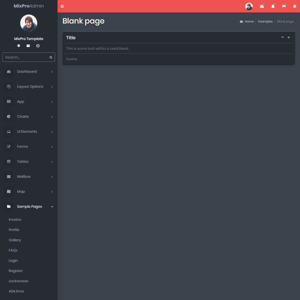 MixPro - Bootstrap Admin Templates