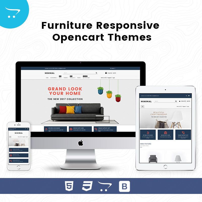 Minimal Store 3 – Furniture Responsive OpenCart Themes