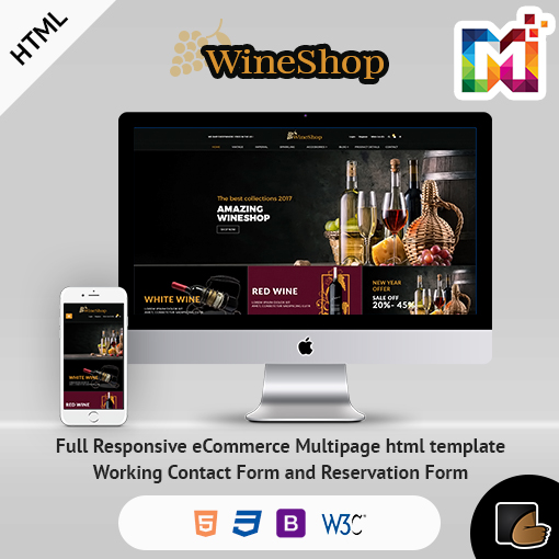 Wine Stock HTML – Multi-Purpose ECommerce Shopping Cart HTML Template
