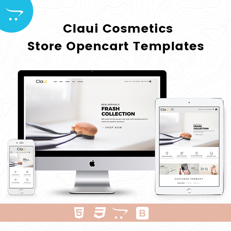 Claui Cosmetics Store –  OpenCart Templates