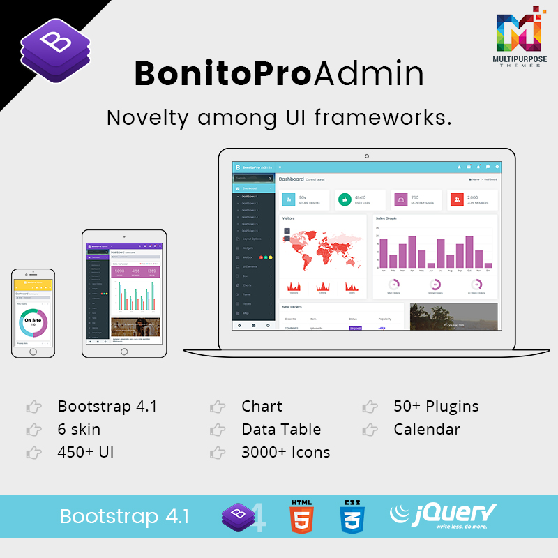 Bonito Pro – Bootstrap 4 Admin Templates & Web Apps Dashboards