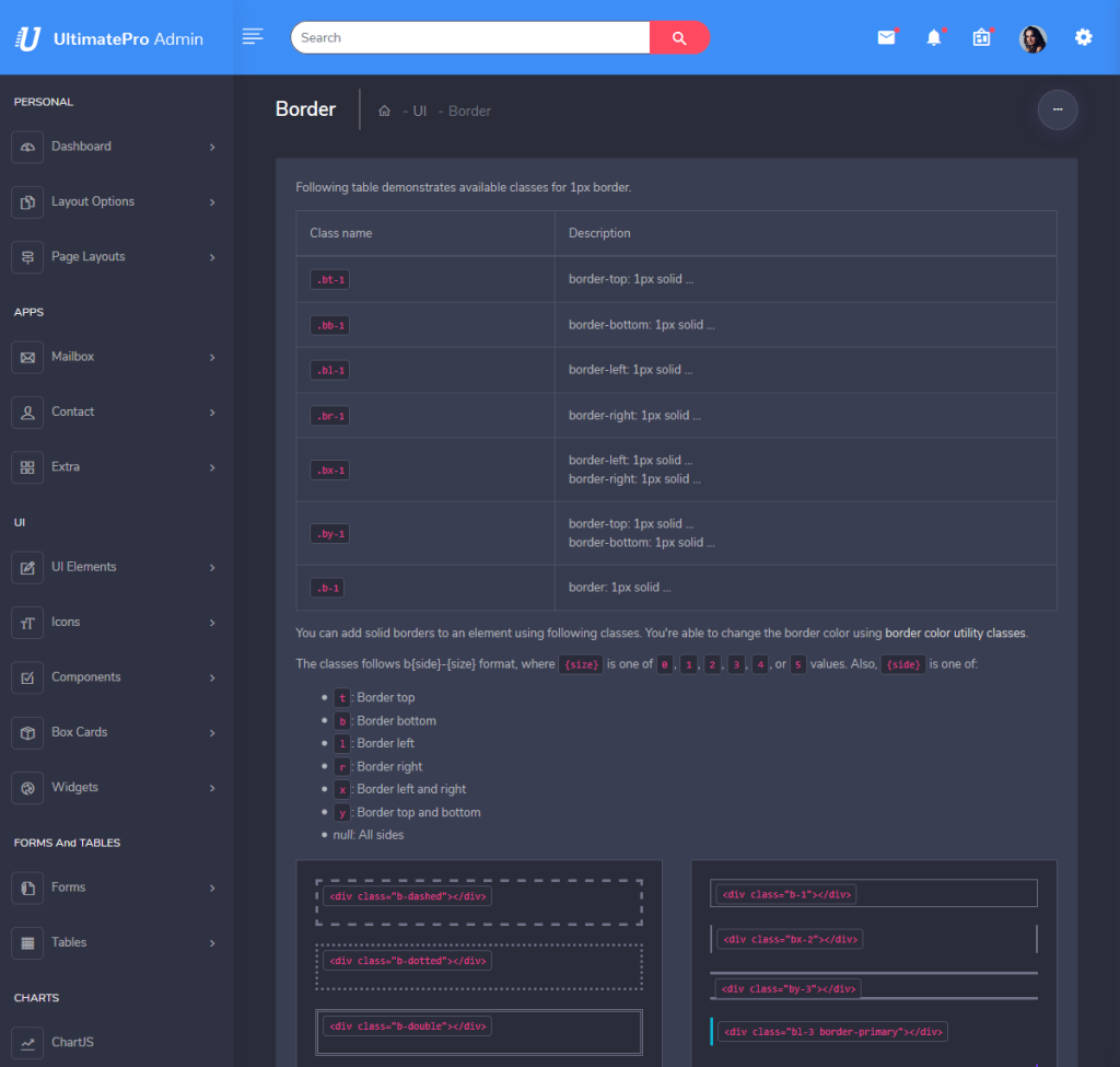 UltimatePro Dark Responsive Bootstrap Admin template