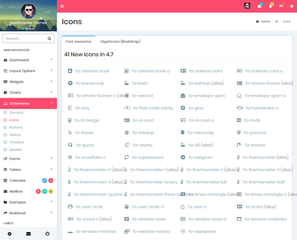 Cross - Multipurpose Bootstrap 3 Dashboard Admin Template