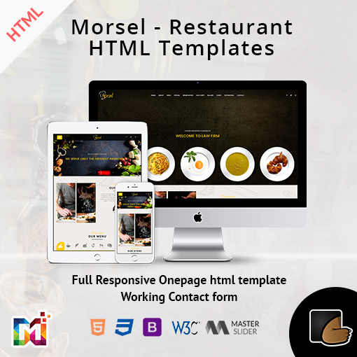 Morsel – Restaurant Lounge Cafe HTML5 Responsive Templates