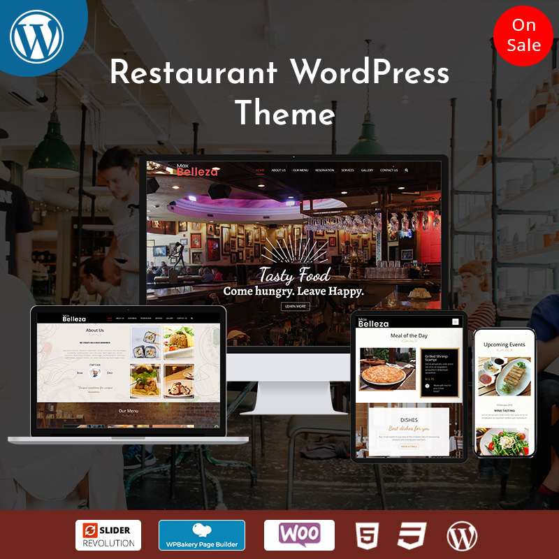 Belleza Restaurant WordPress Themes