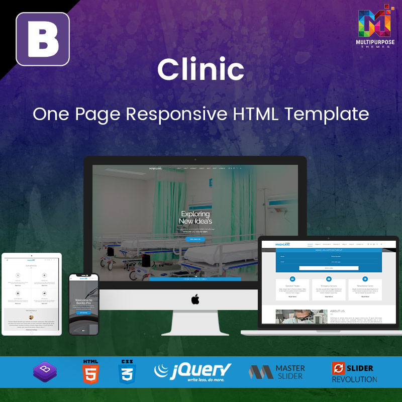Clinic – One Page Responsive HTML Template
