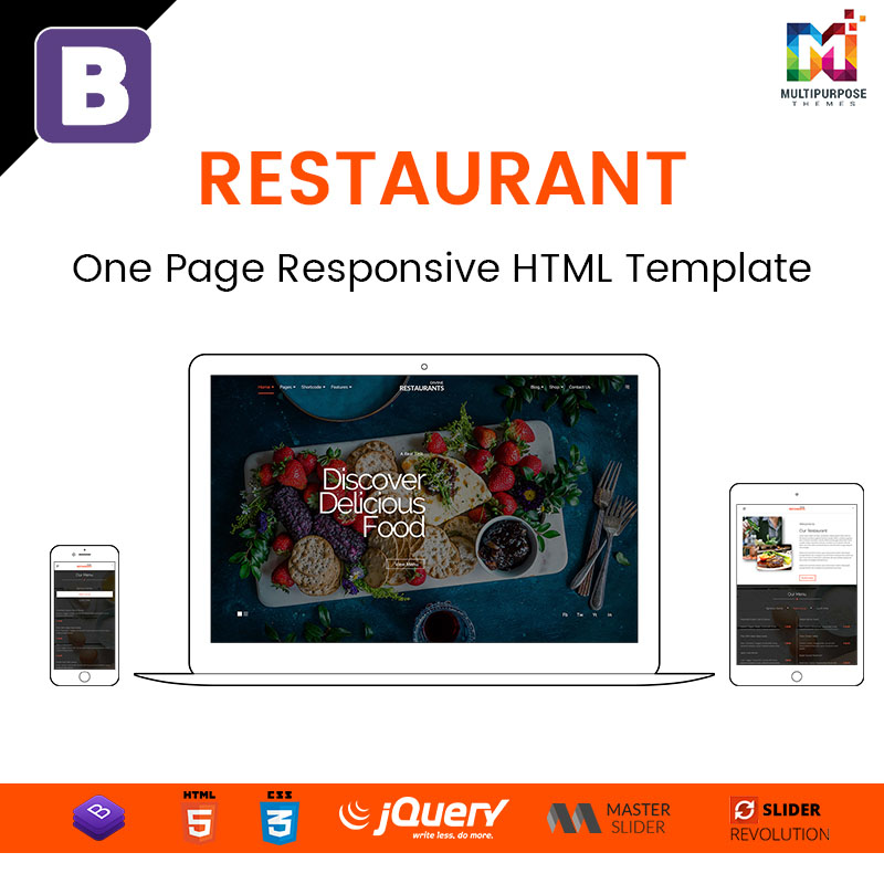 Restaurant – One Page Responsive HTML Template