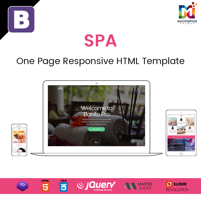 Spa – One Page Responsive HTML Template