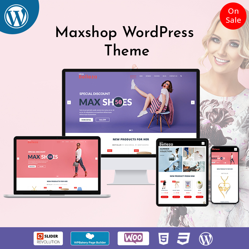 Belleza Maxshop Responsive WordPress Themes