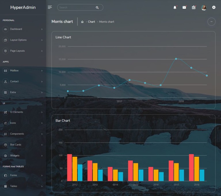 Dark Hyper - Responsive Dashboard Admin Templates