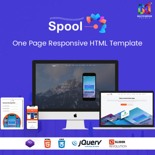 Spool - Multipurpose One Page Parallax HTML Template
