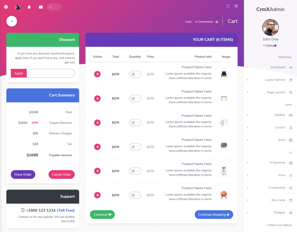 Dashboard Template | Ecommerce Templates - MultiPurpose Themes