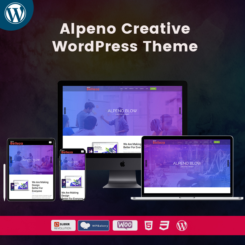Belleza Alpeno Creative WordPress Themes
