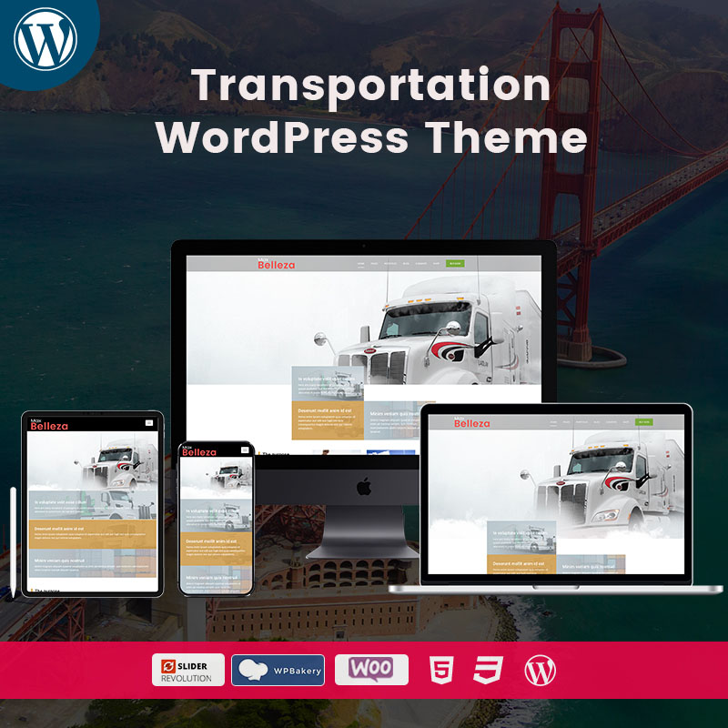 Belleza Transportation WordPress Themes